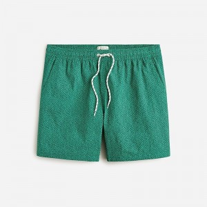 J.Crew 6" stretch swim trunk with ECONYL® nylon Escher Geo Grafitti Gre Outlet Online | 71KMLTBCE