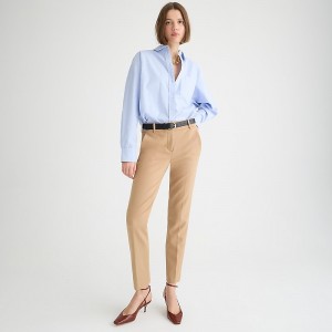 J.Crew Cameron slim cropped pant in four-season stretch Hthr Saddle Factory Outlet | 54VYZOMLS