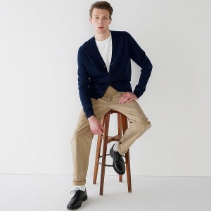 J.Crew Cashmere V-neck cardigan sweater Navy Online | 07VWRFSQA