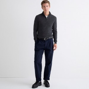 J.Crew Cashmere half-zip sweater Hthr Charcoal Outlet Online | 76MOUPLAI