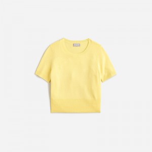 J.Crew Cashmere shrunken T-shirt Honeycomb Outlet Online | 75LGOEAKB