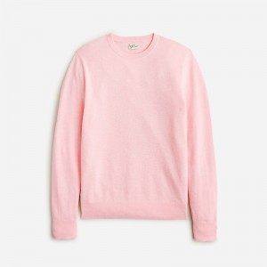 J.Crew Cotton piqué-stitch crewneck sweater Hthr Fresh Bouquet Outlet Online | 75GIVDHJM