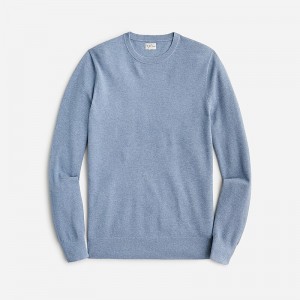 J.Crew Cotton piqué-stitch crewneck sweater Hthr Bluestone Outlet Online | 72OXKSDVQ