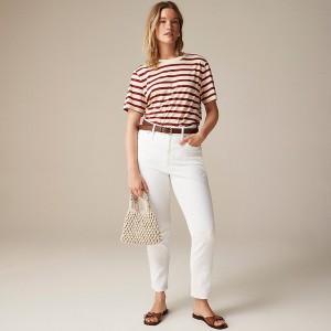 J.Crew Curvy vintage slim-straight jean White Online | 80ALPVXYW