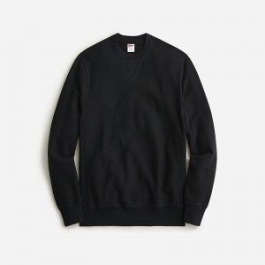 J.Crew Heritage 14 oz. fleece embroidered oarsman graphic sweatshirt Black Online | 87RPNCBED