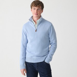 J.Crew Heritage cotton half-zip sweater Fresh Pond Online | 06ZUDEFHP