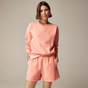 J.Crew Heritage fleece sweatshort Brilliant Peony Outlet | 98EAPJUMY