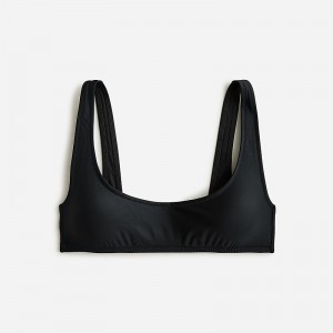 J.Crew Heritage scoopneck bikini top Black Sale | 25BZDRVAK