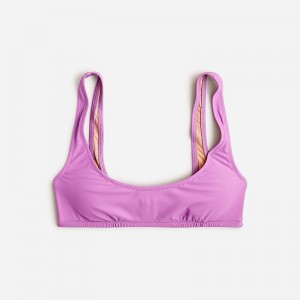 J.Crew Heritage scoopneck bikini top Early Purple Factory Promo | 63LHBICKZ