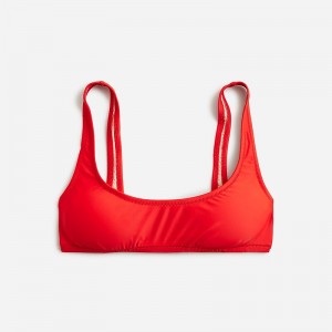 J.Crew Heritage scoopneck bikini top Vintage Red Online | 83VSAOJTM