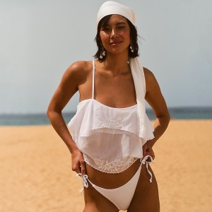 J.Crew Heritage string hipster bikini bottom White Factory Promo | 60QNWGMIH