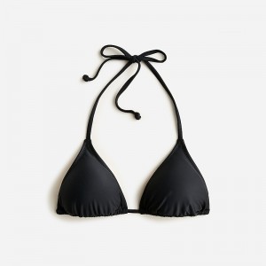 J.Crew Heritage triangle bikini top Black Factory Outlet | 53RYVZQUI