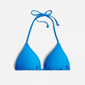 J.Crew Heritage triangle bikini top Bondi Blue USA | 18MYVWODH