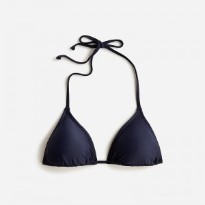 J.Crew Heritage triangle bikini top Navy Clearance | 34SGQCFRN