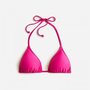 J.Crew Heritage triangle bikini top Radiant Fuchsia Clearance | 35FVJBPUQ