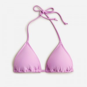 J.Crew Heritage triangle bikini top Radiant Orchid Online | 84TAGEUDR