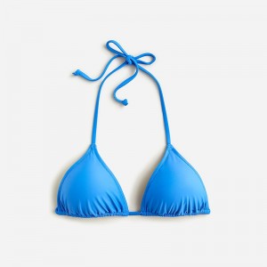 J.Crew Heritage triangle bikini top Sail Blue Outlet | 96VCYHLMO