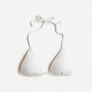 J.Crew Heritage triangle bikini top White Clearance | 32EOWMFKG