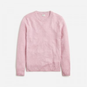 J.Crew Linen crewneck sweater Hthr Dusty Lilac Factory Outlet | 56JLKHVWF