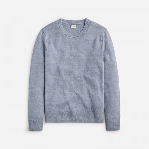 J.Crew Linen crewneck sweater Hthr Seaside Factory Promo | 67ZRBEGPN