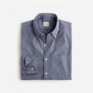 J.Crew Secret Wash cotton poplin shirt Montclair Navy Clearance | 36FKNZILR