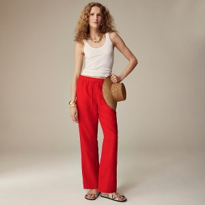 J.Crew Soleil pant in linen Vintage Red USA | 15AZNTOWK