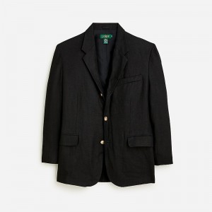 J.Crew Vintage J.Crew '90s linen blazer Black Outlet | 90UXHVOJG