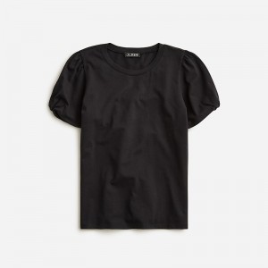 J.Crew Vintage jersey puff-sleeve T-shirt Black Online | 03KWBVSYQ