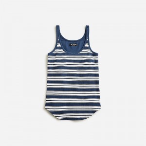 J.Crew Vintage rib shelf-bra tank top Leo Stripe Evening Ivor Clearance | 42HBMDGJU
