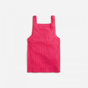 J.Crew Vintage rib wide-strap tank top Rose Pink Factory Promo | 65MFSZOLD