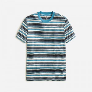 J.Crew Vintage-wash cotton T-shirt Blue Tailfin Stripe Outlet Online | 76BJUXSVE