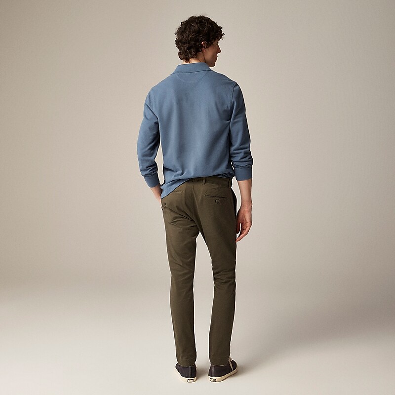 J.Crew 250 skinny-fit pant in stretch chino Catskill Green Online | 05EFICOLW