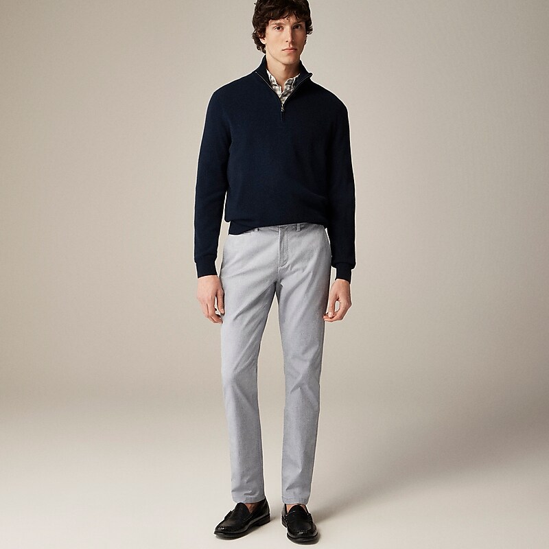 J.Crew 484 Slim-fit tech oxford pant Sky Blue Oxford Factory Outlet | 59YBXKRZA