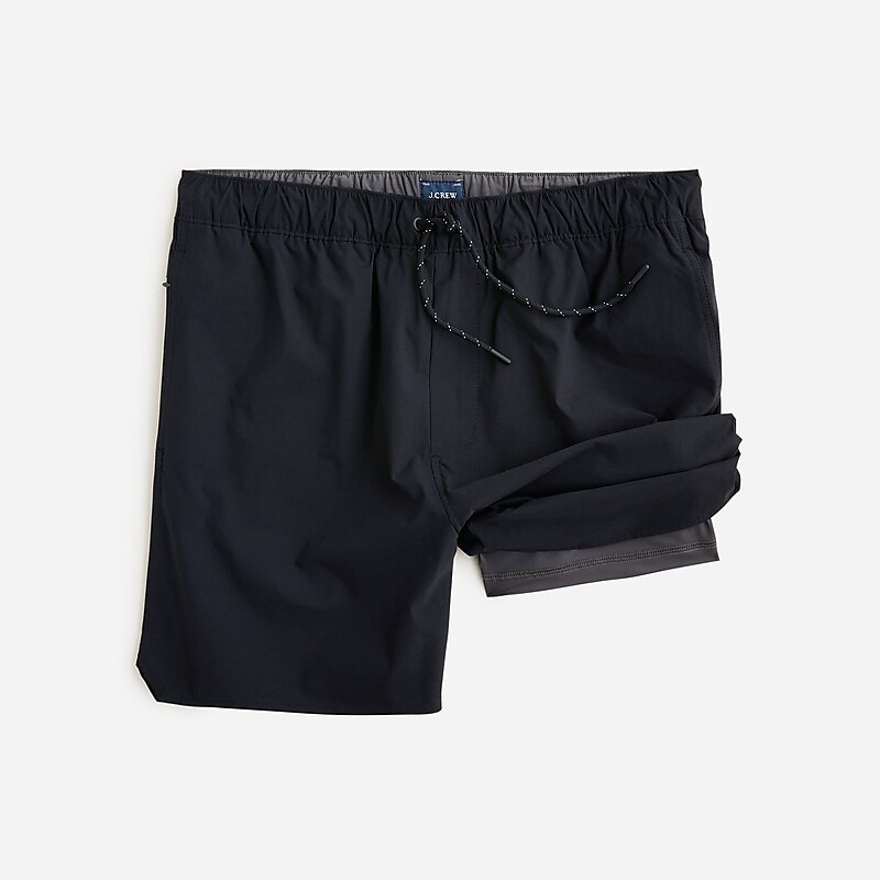 J.Crew 6\'\' lined tech dock short Black Factory Promo | 69GZBJAYL