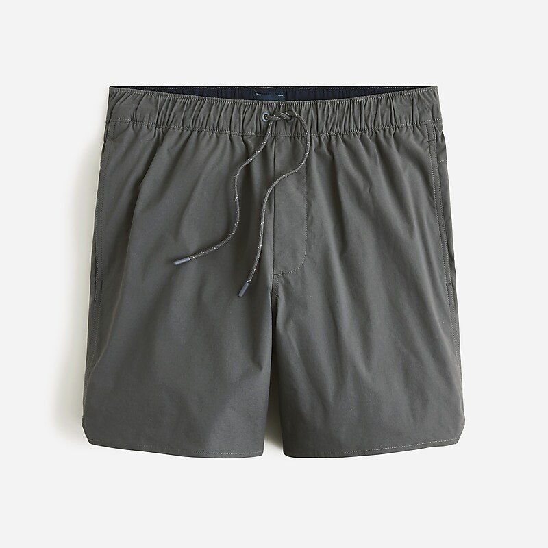 J.Crew 6'' lined tech dock short Coal Grey Outlet Online | 74HNDUZCF