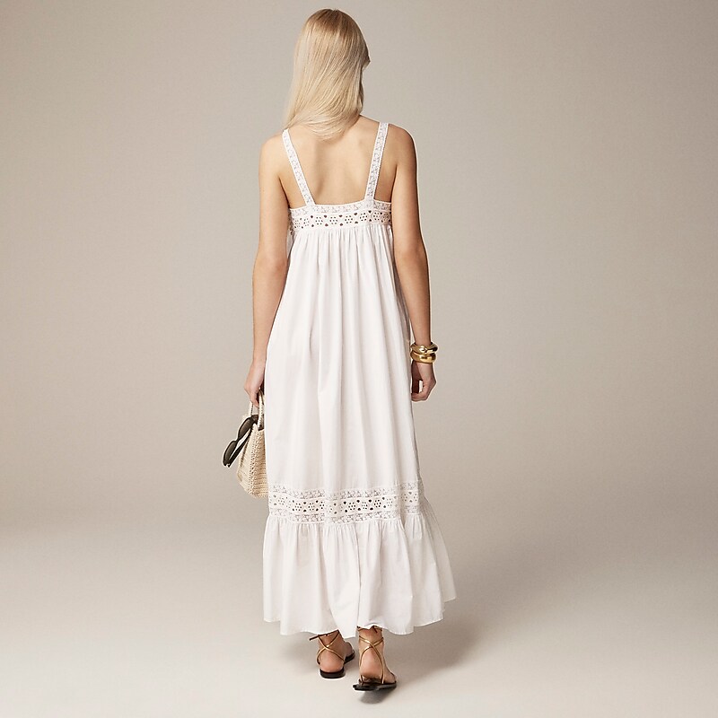 J.Crew Athena dress in cotton poplin White Clearance | 36EJAYDCF