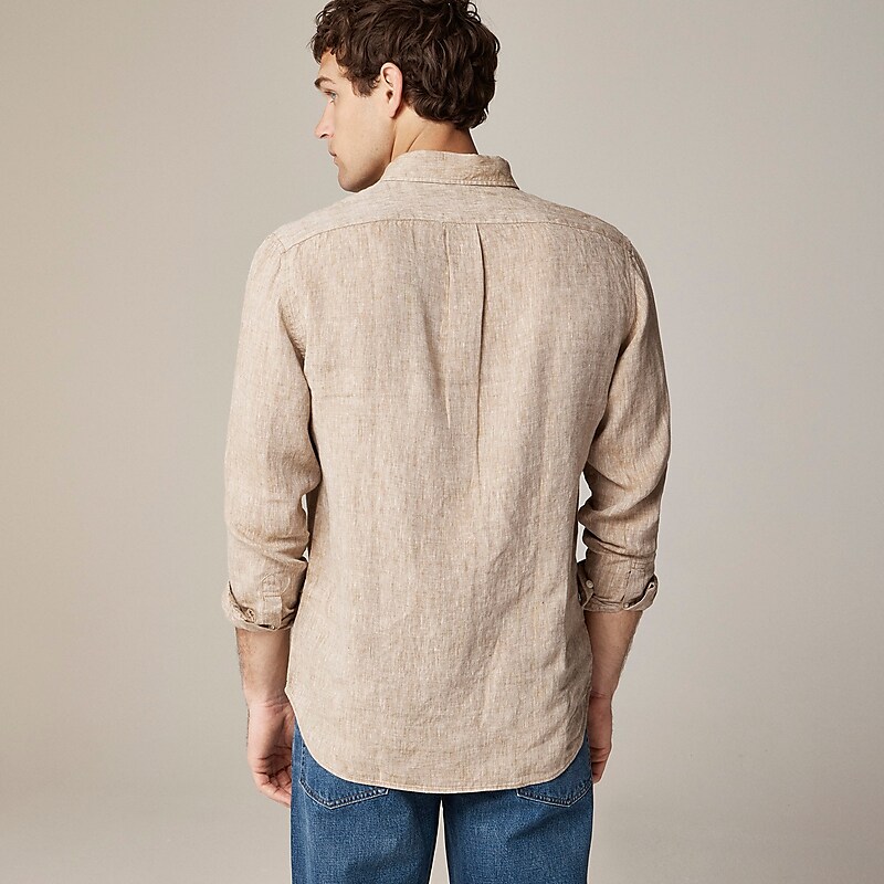 J.Crew Baird McNutt Irish linen shirt Light Cedar Clearance | 49CPUGWME