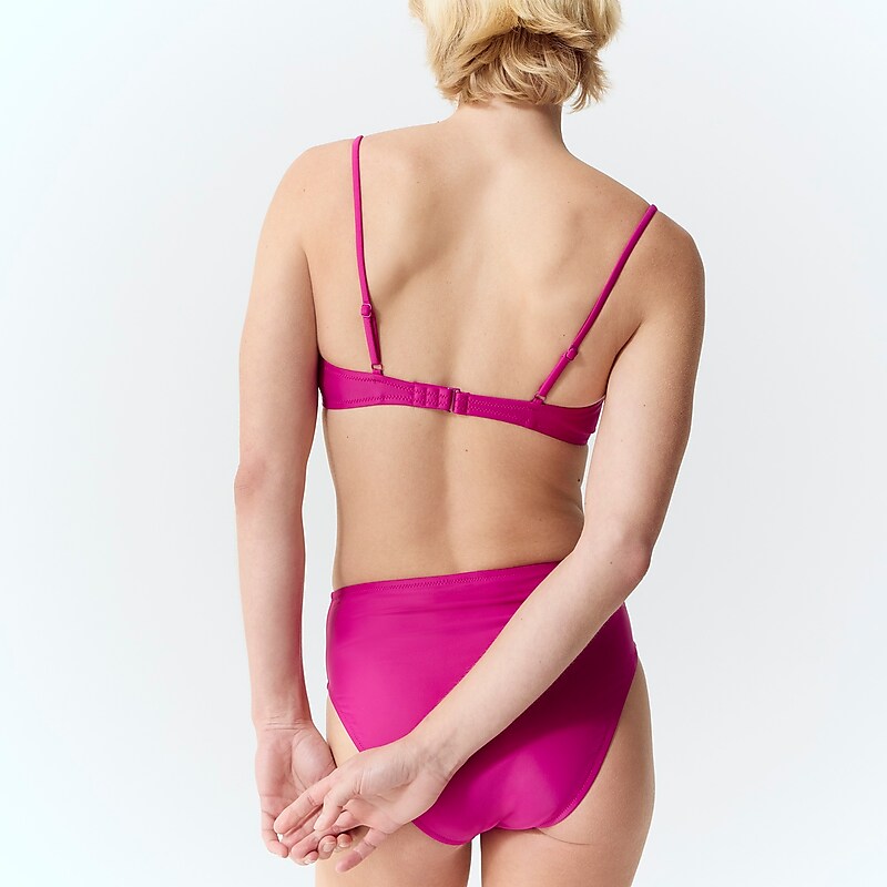 J.Crew Balconette underwire bikini top Magenta Orchid Clearance | 47YZQAPFG
