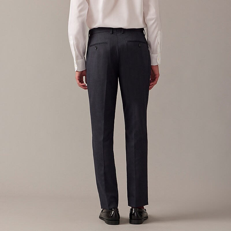 J.Crew Bowery dress pant in stretch wool-blend oxford Navy Online | 07VNELXZR