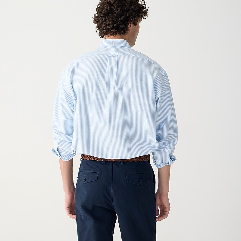 J.Crew Broken-in organic cotton oxford shirt Zoli Stripe Blue White Online | 08VFZUWSL
