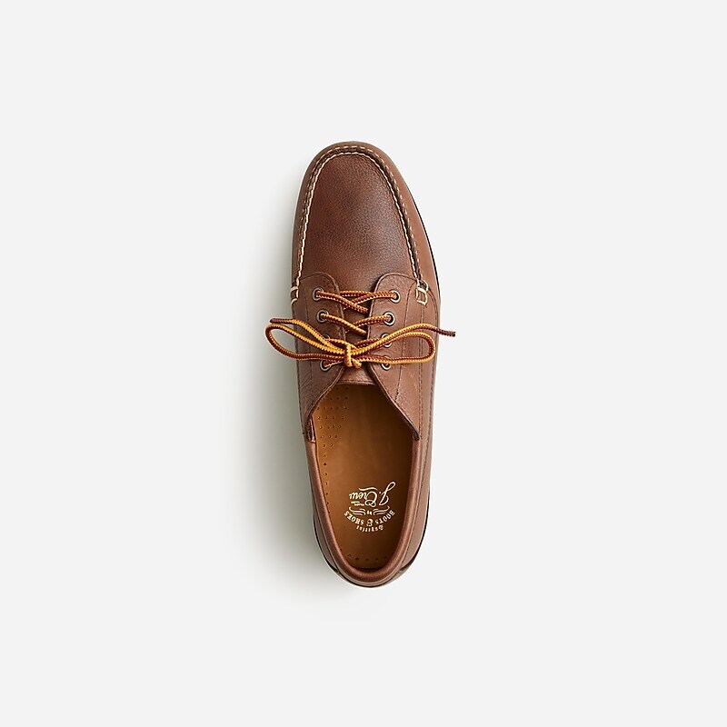 J.Crew Camp shoes in leather Rustic Brown Outlet Online | 74OLATPFB