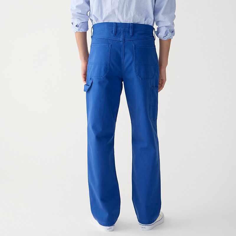 J.Crew Carpenter pant in cotton twill Gulf Blue Outlet Online | 79WOQYTXA