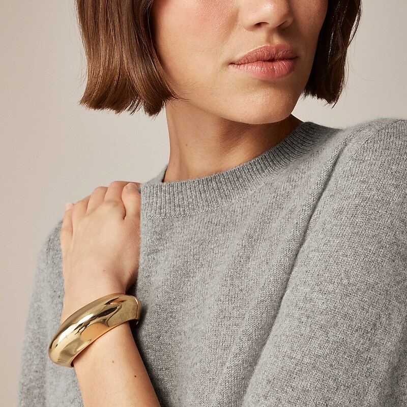 J.Crew Cashmere classic-fit crewneck sweater Hthr Ash Outlet | 93FPTOGWM