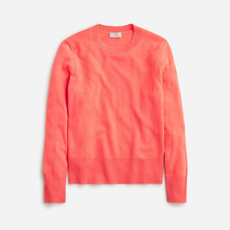 J.Crew Cashmere classic-fit crewneck sweater Fresh Guava Sale | 21RZAWJBP