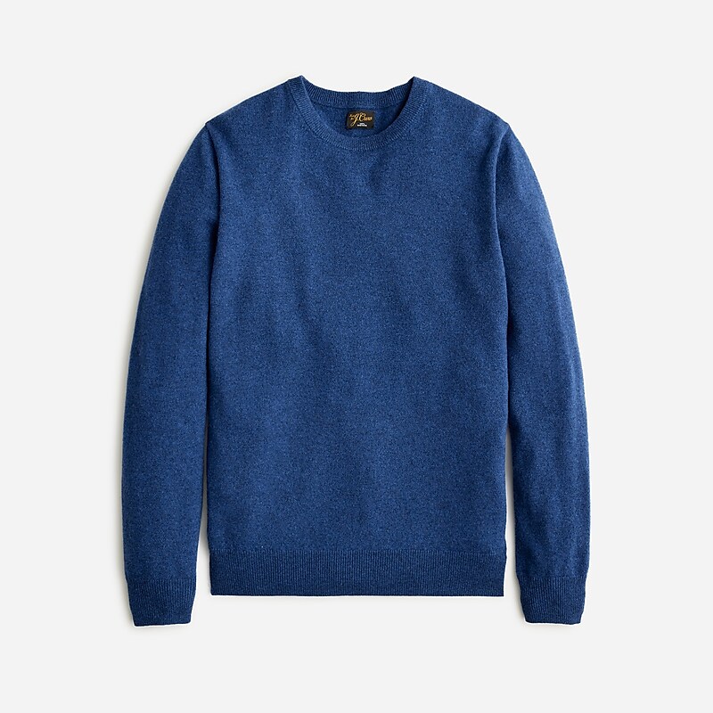 J.Crew Cashmere jacquard crewneck sweater Hthr Night Star Online | 83FMZWDAG