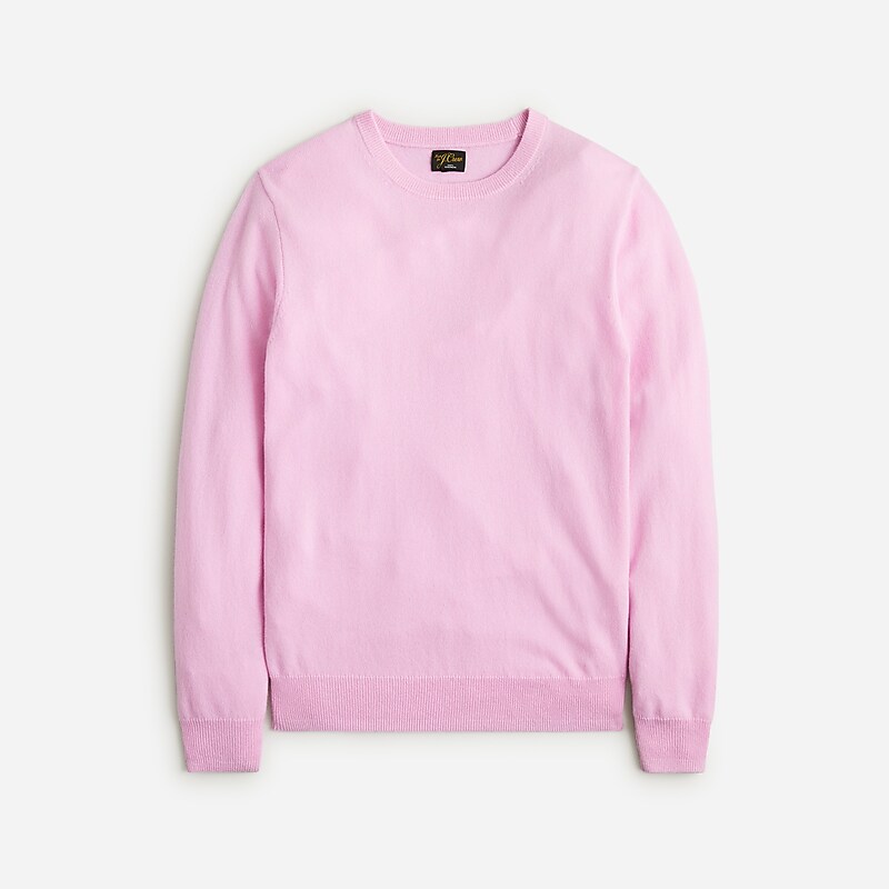 J.Crew Cashmere jacquard crewneck sweater Hthr Lilac Factory Outlet | 59WMKINJO