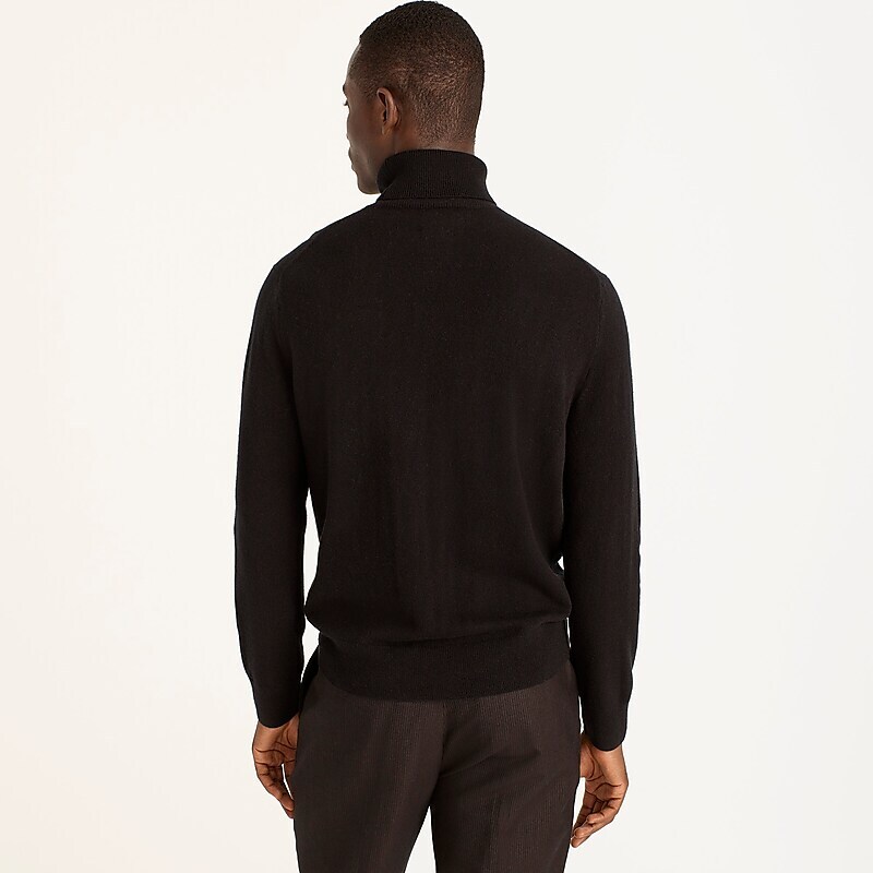 J.Crew Cashmere turtleneck sweater Black Factory Outlet | 54AXNDCIZ