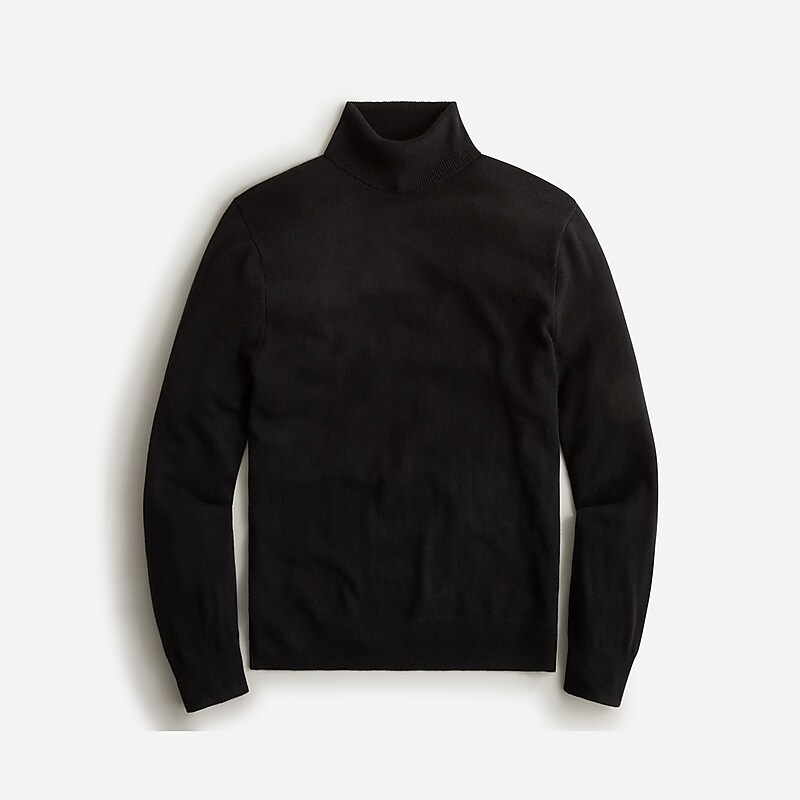 J.Crew Cashmere turtleneck sweater Black Factory Outlet | 54AXNDCIZ