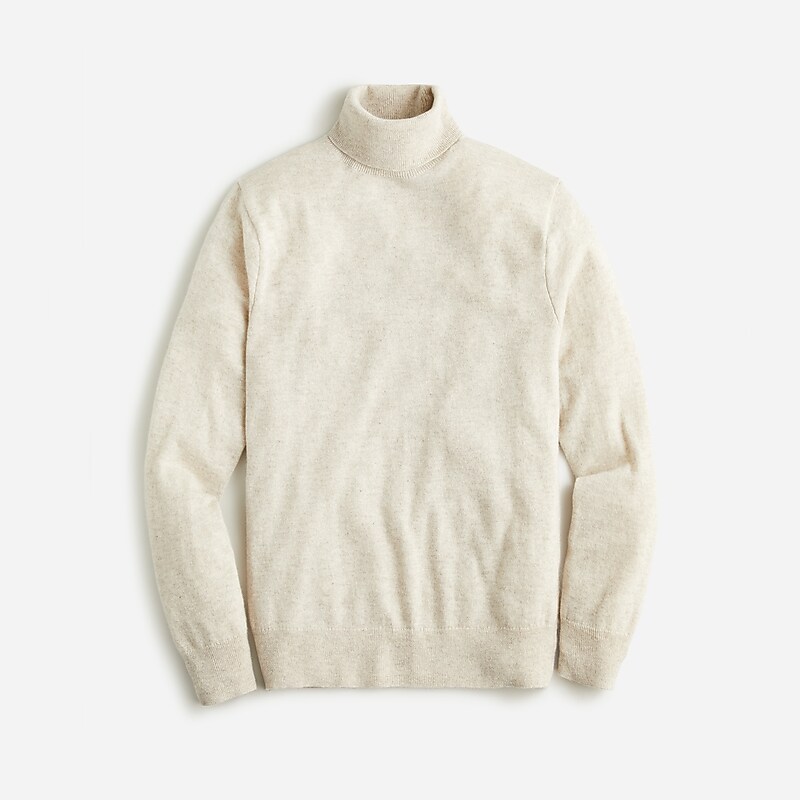 J.Crew Cashmere turtleneck sweater Hthr Birch Clearance | 40PWRIXDT