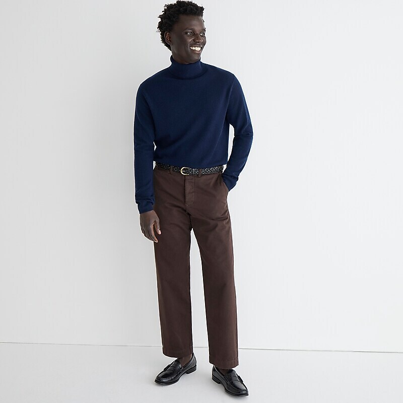 J.Crew Cashmere turtleneck sweater Navy Online | 01XYPNWAQ